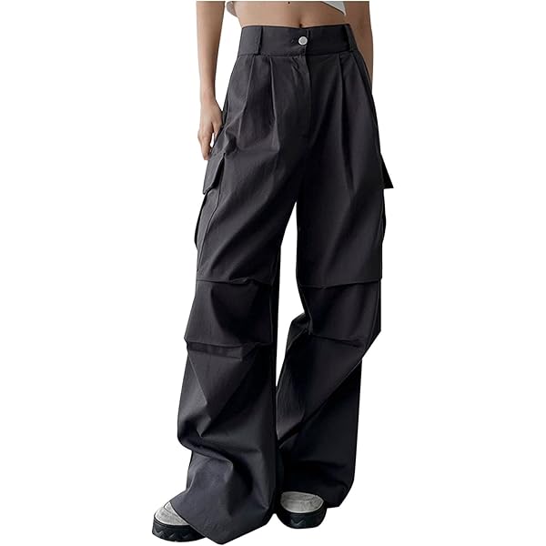Amazon.com: YOLAI Women's Baggy Cargo Pant Casual High Waist